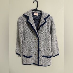 Vintage Pendleton Diamond Blazer Size 38 Medium 8 100% Virgin Wool Made USA